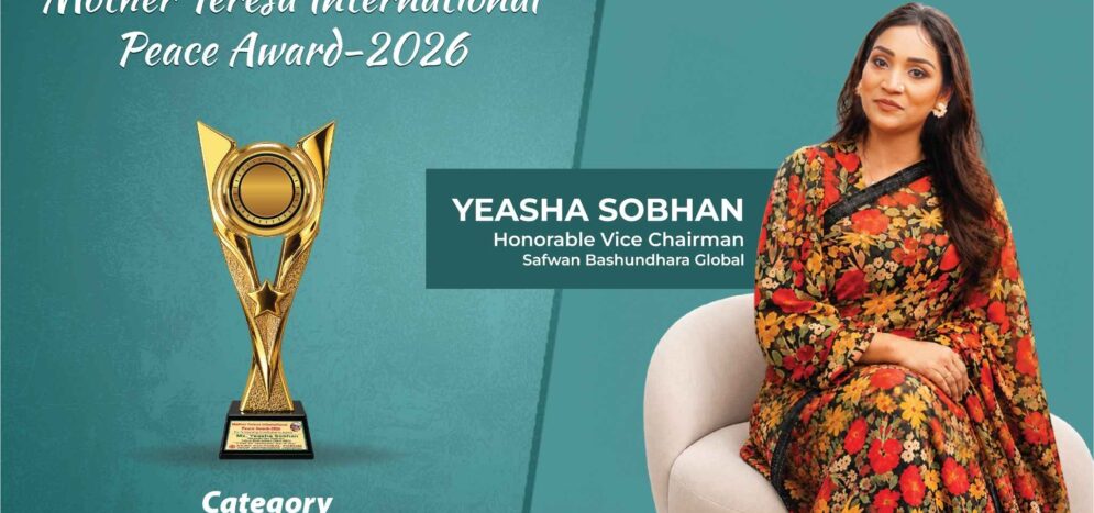 Yeasha Sobhan Receives Mother Teresa International Peace Award 2026 for Outstanding Contribution to Autism